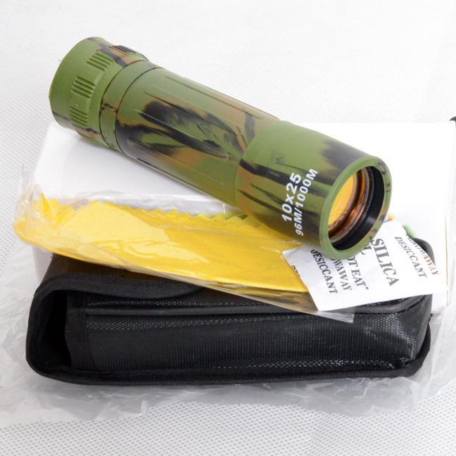 10X25 High Definition Camouflage Monocular for Outdoor Use