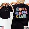 Cool Moms Club Shirt Retro Funny Mom Graphic Tee Mothers Day Gift