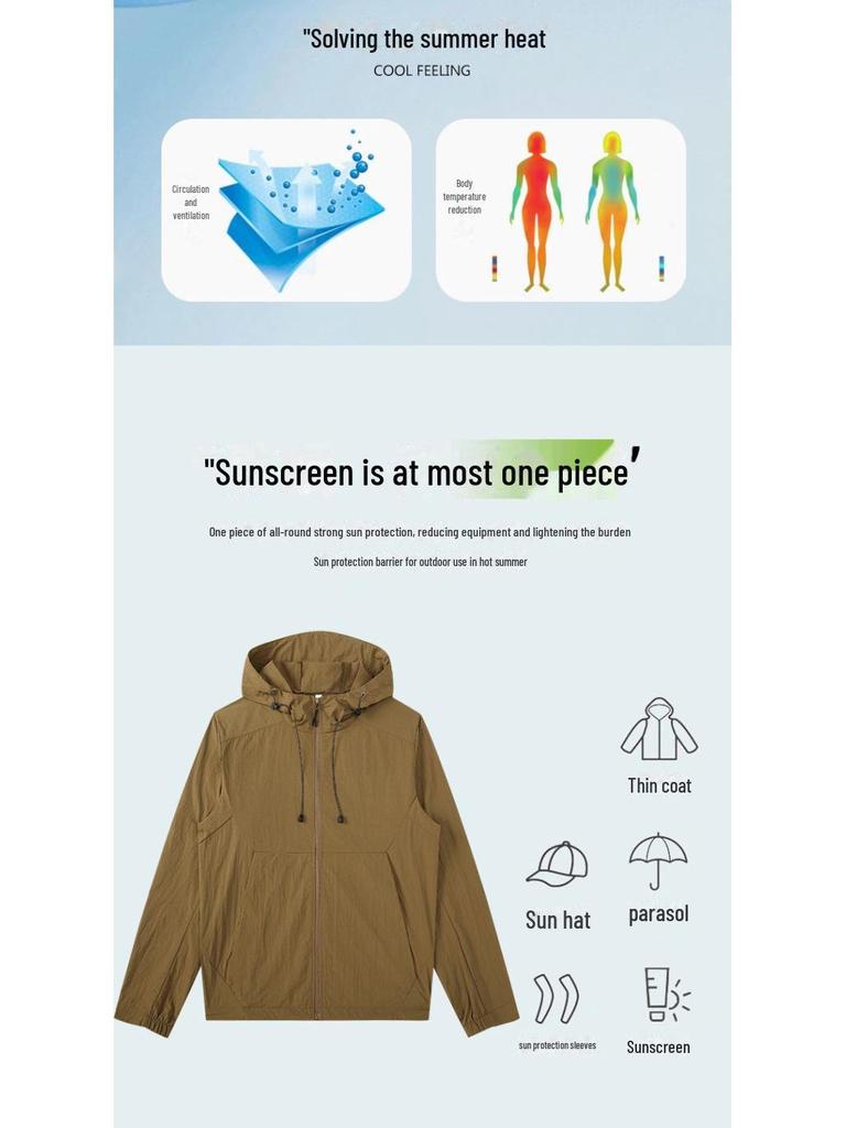 2024 Ultradünne Wasserdichte UV-Schutzkleidung für Damen und Herren - Atmungsaktiver Berg gewebter Sonnenschutz