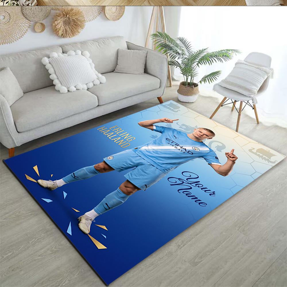Haaland Personalized Text Carpet Perfect For Bedrooms Kitchen Outdoor Foyer Antislip Carpet Decorate Offices Perfect Gift For Friends Family
