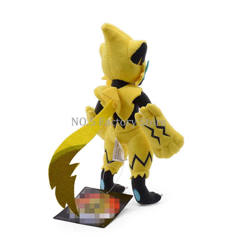 Pokemon Yellow White Zeraora Shiny Cartoon Plush Toy Anime Stuffed Animals Peluche Doll Toy For Halloween Christmas Gift