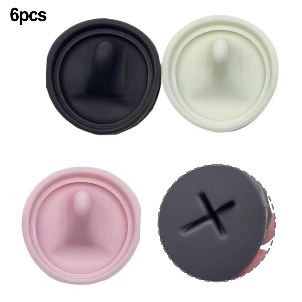 6 Pack Silicone Replacement Stopper For Owala Sway 30oz 40oz Compatible Models, Leak-Proof Lid Seal, Gray Cyan Pink