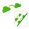 50 Pcs Greenhouse Arch Frame Clips Double Head Plastic Clips Heating Press Film Clamps for Greenhouse Film Arch Tubes