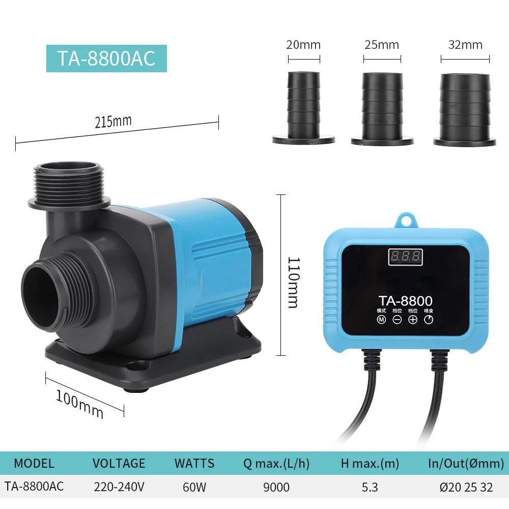 Fish Tank Variable Frequency Adjustable Submersible Pump Pond Large Flow Silent Circulation Pump High Power Pumping Filter Pump