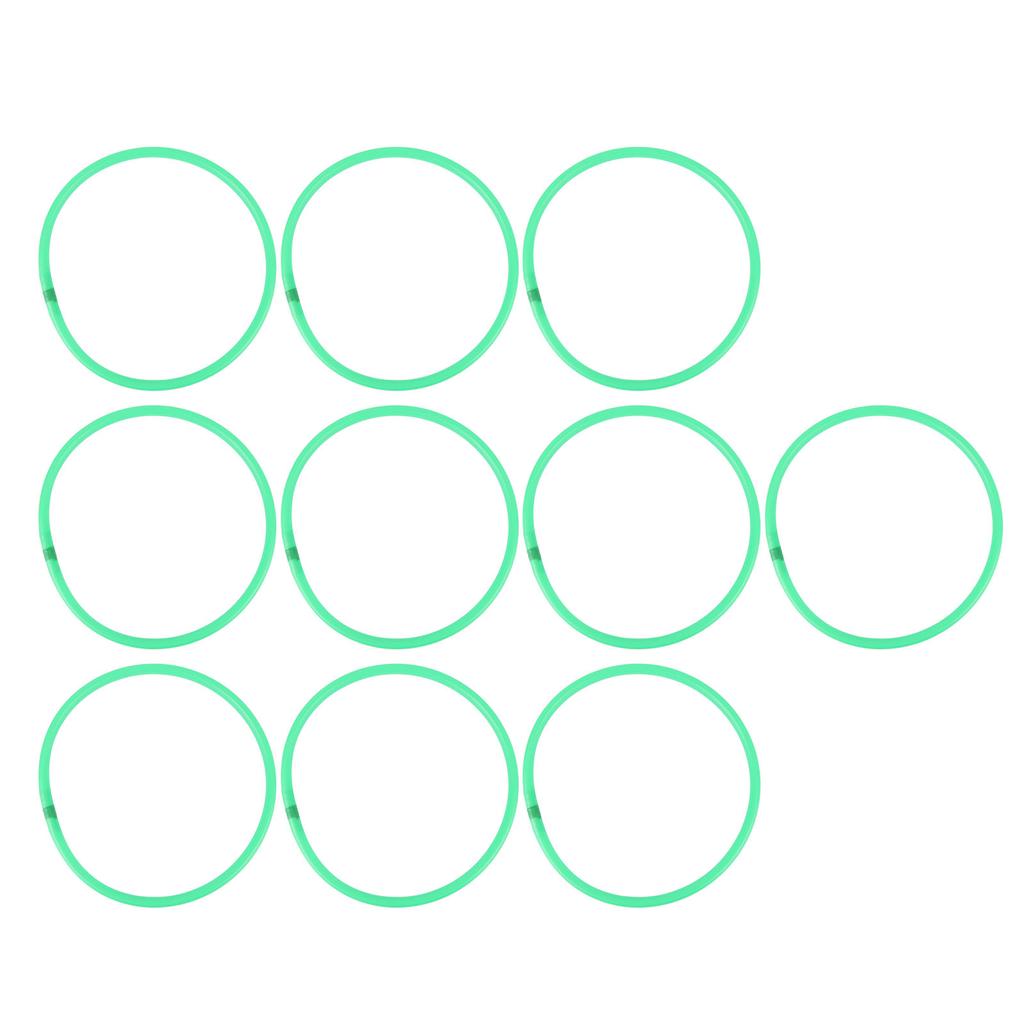 10 Pcs Agility Speed Rings Balance Coordination Sensory Training Jumping Hoop Hollow Green 13.78in