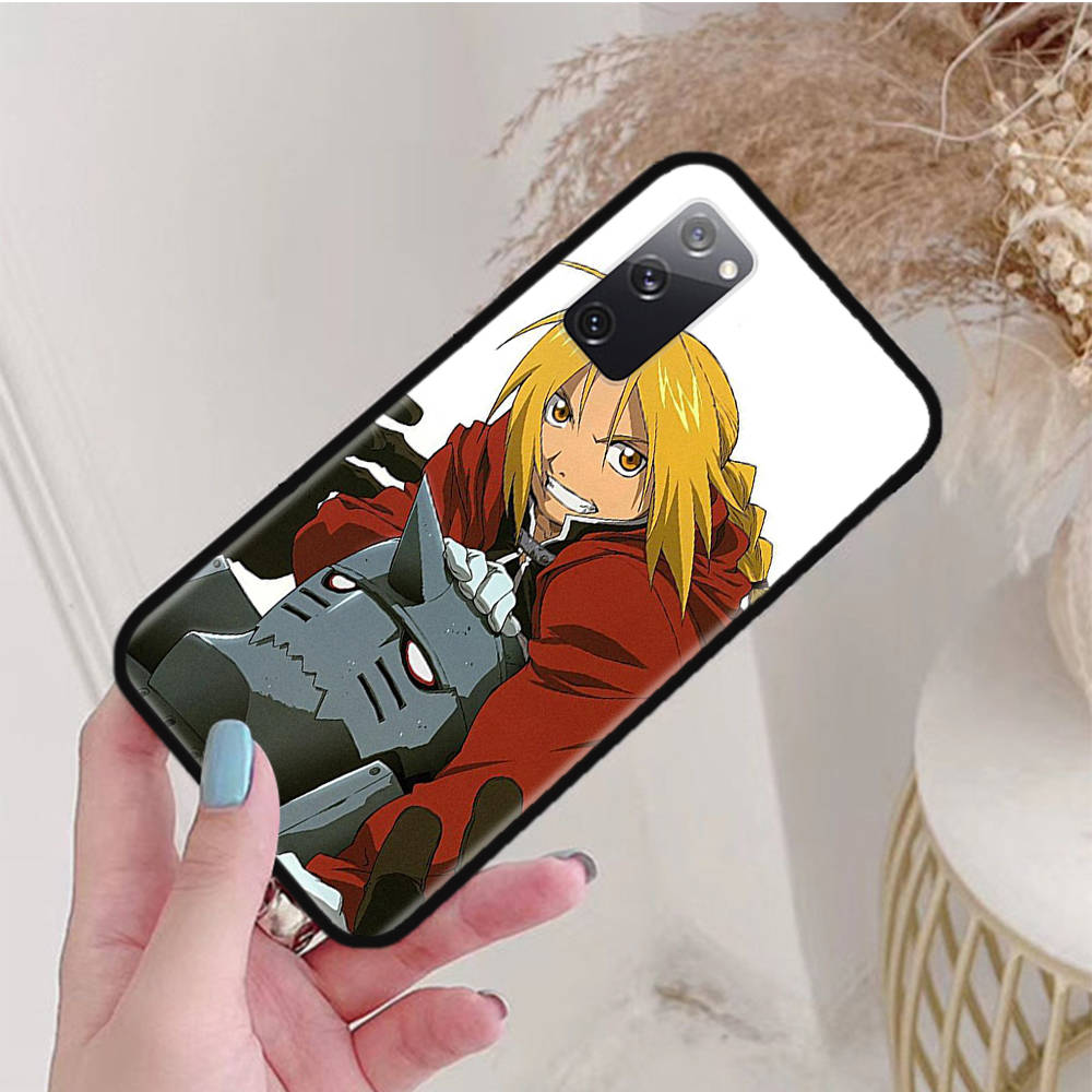 Black Case for Xiaomi Poco X6 X4 M5 M6 F5 F6 C65 C55 C50 C51 C40 Pro Redmi 14C A3X 13C 12C 11T 10A 9C Note 7 6 8A Plus W-66 Fullmetal Alchemist