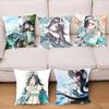 Lan Yan Genshin Impact Pillow Case Fashion Square Pillowcase Bedroom Sofa Room Ins Decoration Leisure