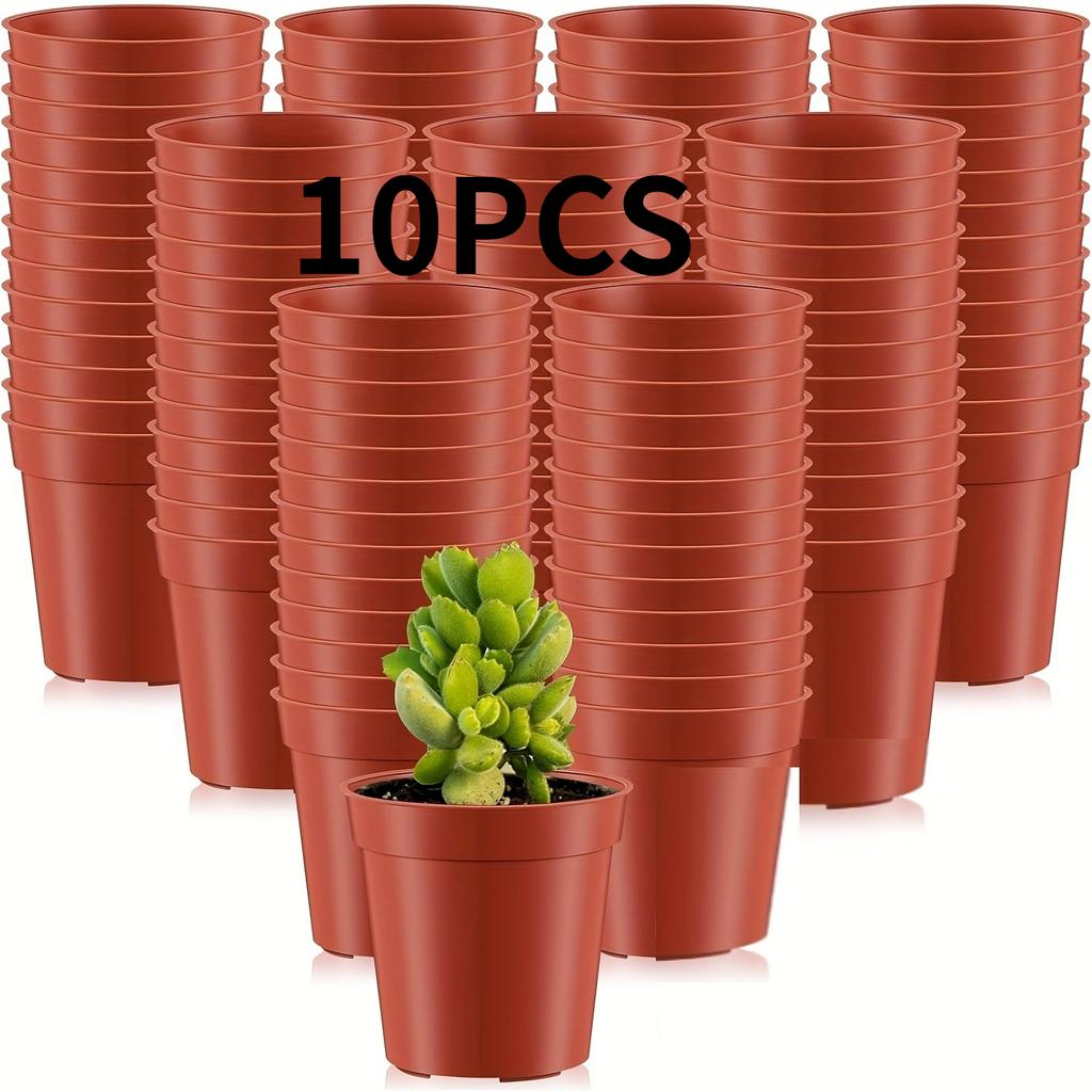 10/20pcs Two-colors Seeding Nursery Pot Plastic Plants Flowers Seedling Cups Grow Box Home Garden Nursery Pot Potted Containers