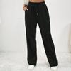 Straight Leg Sports Pants2025 Women Clothes Casual Sweatpants Drawstring Vertical Stripes Straight Sweat Pants