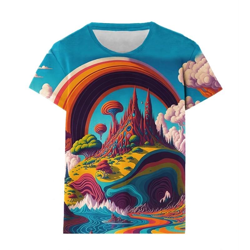 New Graffiti 3D Print T-Shirts Men Women Streetwear Fashion Short Sleeve T Shirt Oversized Harajuku Male Tees Tops Man Clothing