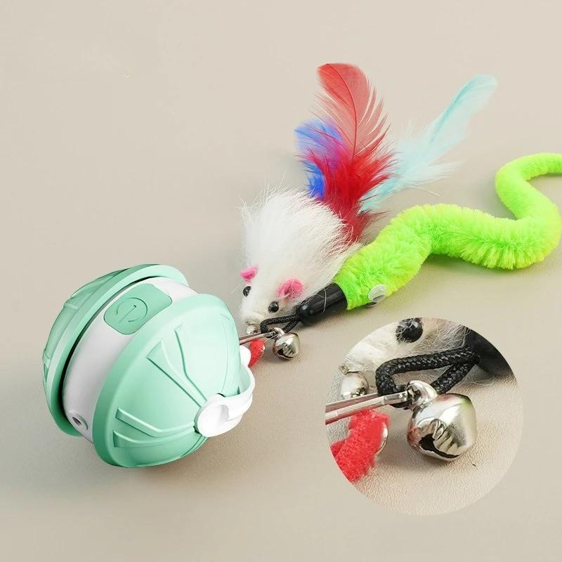 1PC Smart Electric Cat Toy Ball Interactive Self Rolling Laser Ball for Kitten Indoor Play Automatic Pet Toy Durable Design