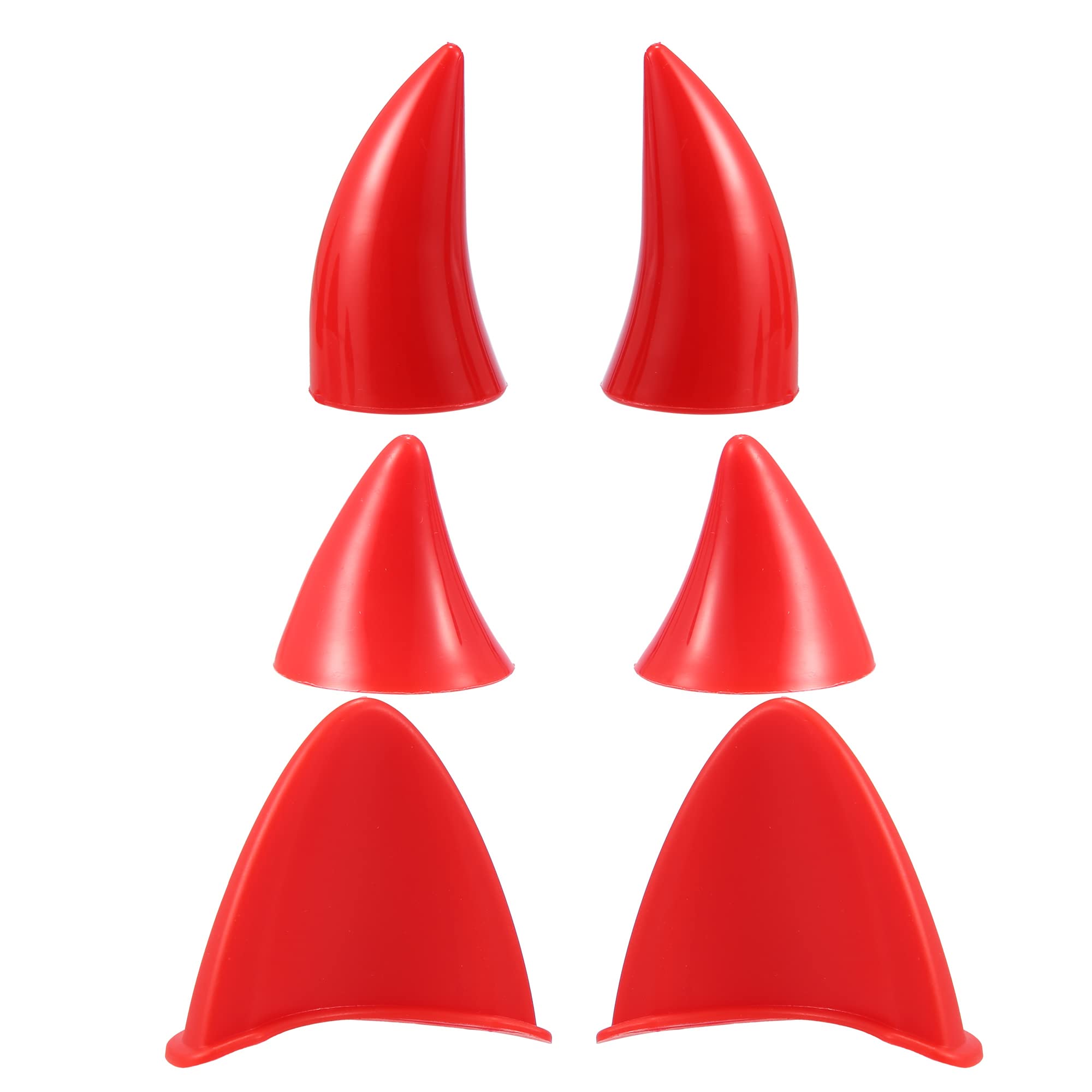 uxcell Наклейка на шлем с рожками дьявола и присоской, наклейка-чехол для шлема, кошка красный