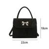 Simple Bow Crossbody Bag Fashionable Leather Handbags Y2K Trend Underarm Bag  Women