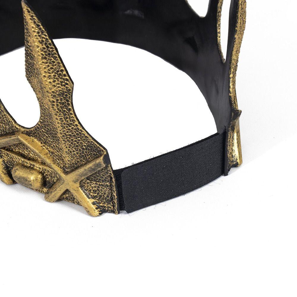 Medieval King Crown Vintage Halloween Costume Headwear Men Headband  Stage Performance