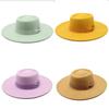 Wool Felt Fedora Hat For Men Women With Wide Brim In Classic Black For Formal Events