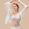 Big Breasts Look Small Nude and Comfortable Bra Seamless No-rims Breast-locking and Fat-locking Underwear