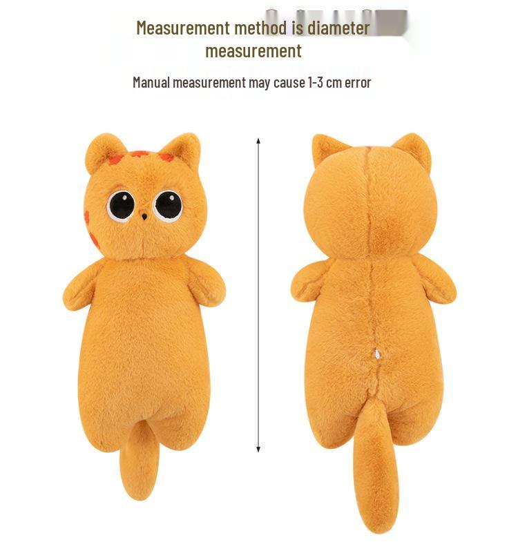 Cross-Border Big Eye Cat Long Pillow Plush Toy