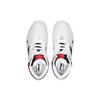 Li Ning Knight Leather Fashion High top Skateboard Shoes Men's Red White Black AGCN285-3