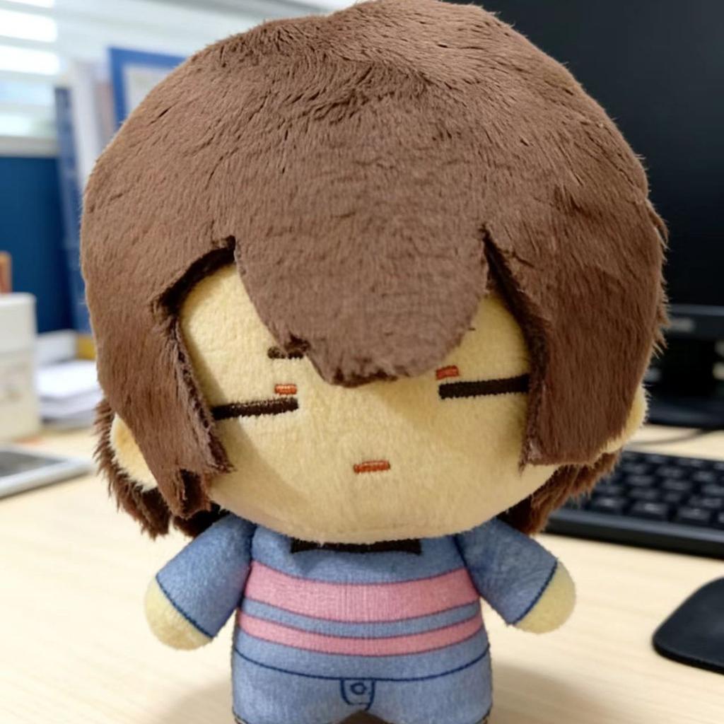 10Cm Video Game Undertale Frisk Stuffed Doll Filled Figure Playthings Frisk Soft Rucksack Hanging Keyring Plaything Birth Day Holiday Presents
