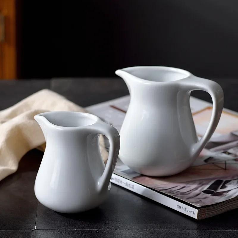 

100/200 мл Лидер продаж, белая керамика, мини-кувшин для молока, аксессуары для кофеварки для кафе, посуда для послеобеденного чая, кувшин для молока, чашка 80ML MugA1