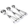 New Kitchen Ice Cream Mash Potato Scoop Stainless Steel Spoon Spring Handle Kitchen Accessories  3 size for choose