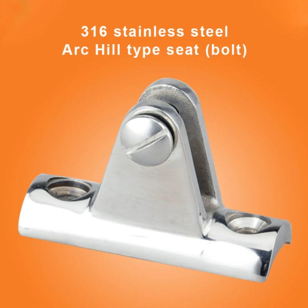 Concave Base Mount Bimini Top Fitting 316 Stainless Steel Deck Hinge Boat Accessories  Marine Boat