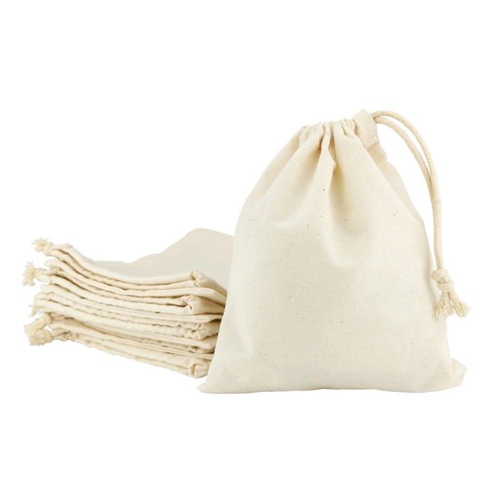Pochette cadeau - Leviatan - 110993 - 10 sacs en coton - Oeko-Tex - 17x20 cm