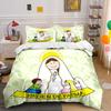Whimsical Rainbow Forest Scene Bedding Duvet Cover Set Duvet Cover Pillowcases  (1*Duvet Cover 2*Pillowcases, without duvet insert)
