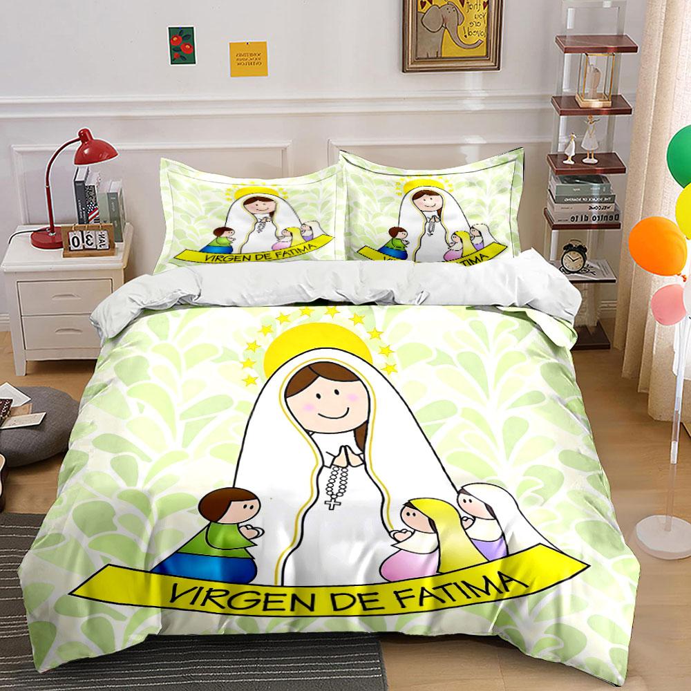 Whimsical Rainbow Forest Scene Bedding Duvet Cover Set Duvet Cover Pillowcases (1*Duvet Cover 2*Pillowcases, without duvet insert)