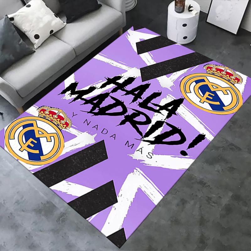 1 buc Real Madrid, Club de Fotbal, Echipă Sportivă Covoraș Birou Poliester Moale Covoraș Intrare Lavabil Non