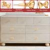 2/4/6Pcs Bow shaped drawer handle decoration Brass material is sturdy and durable Easy to install Wardrobe handle decoration