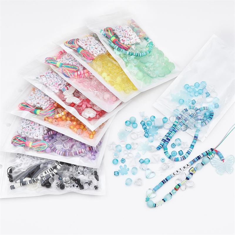 Ensacado diy série barroca contas de cerâmica macia conjunto de corrente de telefone para fazer jóias diy pulseira colar