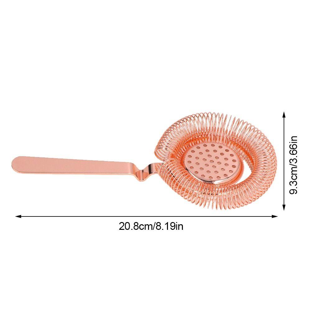 With Handle Cocktail Strainer Stainless Steel Drink Strainer Professional Ice Filter Bar