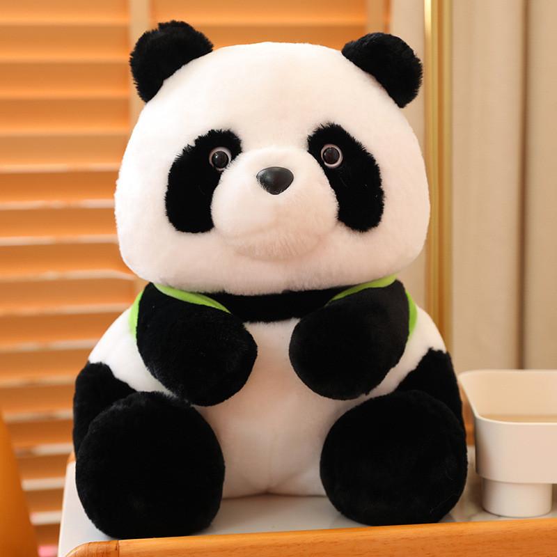Bamboo Plush Panda Toy Cartoon Stuffed Animal Doll Decoration Kids Gift Cute