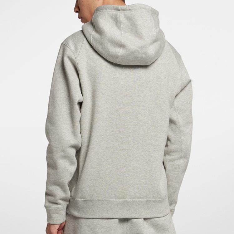 Nike Kyrie Basketball Sports Fleece Hooded Pullover Sweatshirt Men Tops Grey AJ3526-050