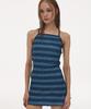 Hata Skirt Monokini_Spicy Blue Stripe