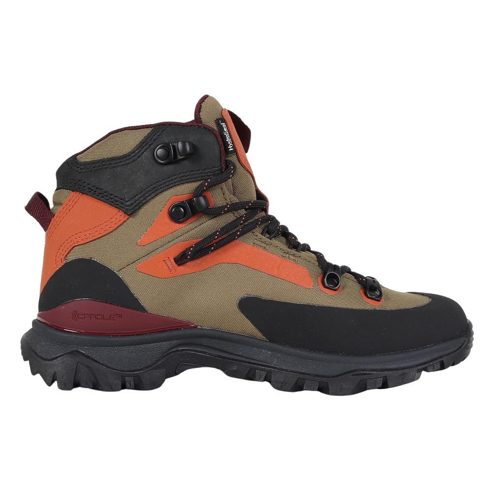 The North Face W Creston Hike Mid Fear Size 5 WP, Green/TNF Black,