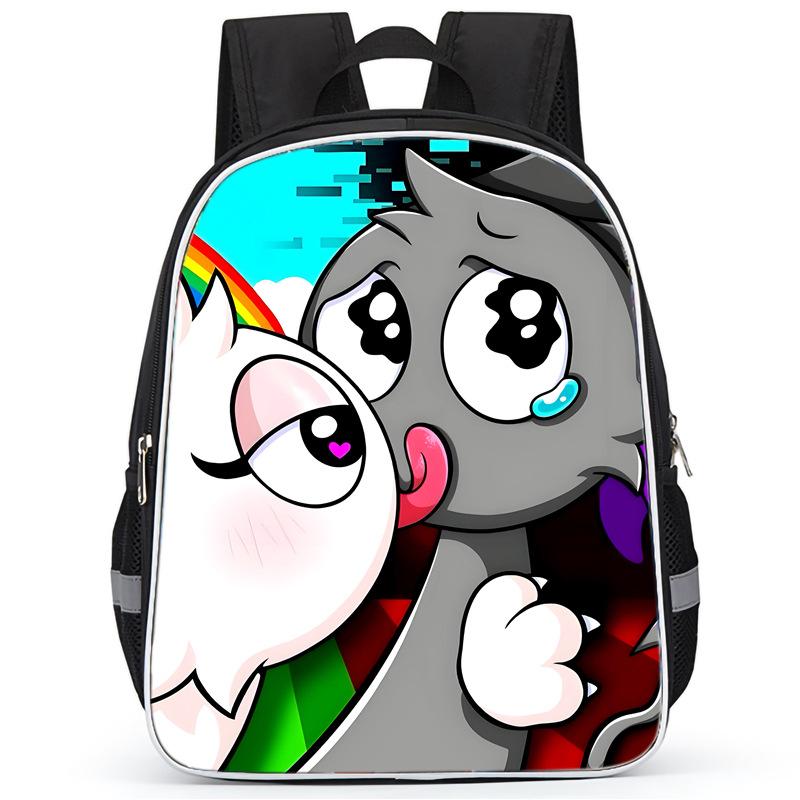 Rhythm Box Sprunki Hra Anime Batoh Studentský Školní Taška Počítačová Taška