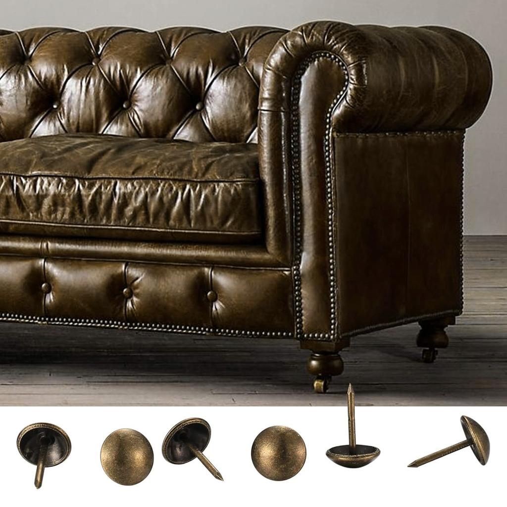 Pack Of 200 11x17mm Antique Metal Sofa Nails Decorative Upholstery Tacks For Furniture Restoration & DIY Projects Use