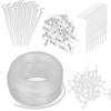 Transparent 1/4'' Bend Arrow Dripper Regulating Micro Drip Irrigation Kit Garden Water Connector 4/7Mm Hose Dripper Greenhouse