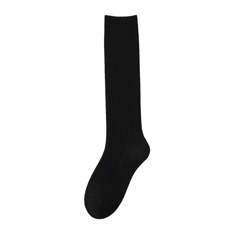 Wool and Fleece Calf Socks, Thickened Knee-length Socks, Warm Thigh-high Socks, Slimming High Socks for Women in Autumn and Winter