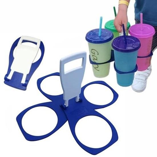 Shandynee Folding Cup Holder Event Sports Watching Portable Compact Hanging Type Blue