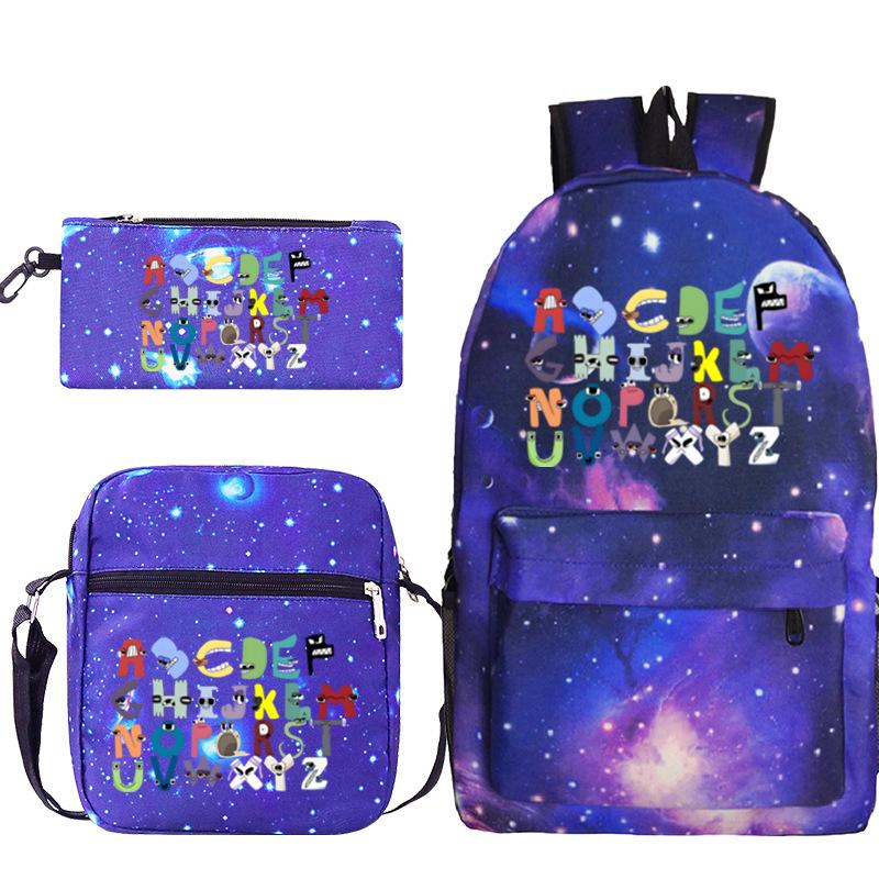 Game Alphabet Lore Alphabet Legend School Bag Backpack Shoulder Bag Pencil Case
