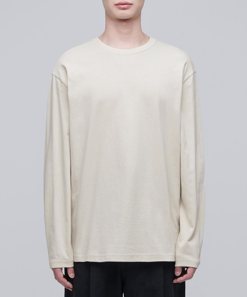 MUSINSA STANDARD Basic Long Sleeve T-Shirt [Ecru]