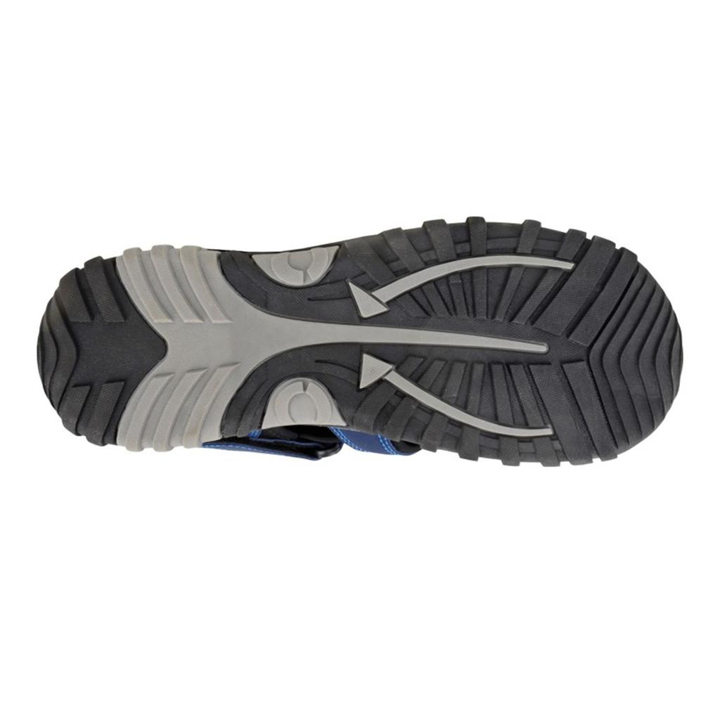 PDQ Mens Toggle & Touch Fastening Synthetic Nubuck Trail Sandals