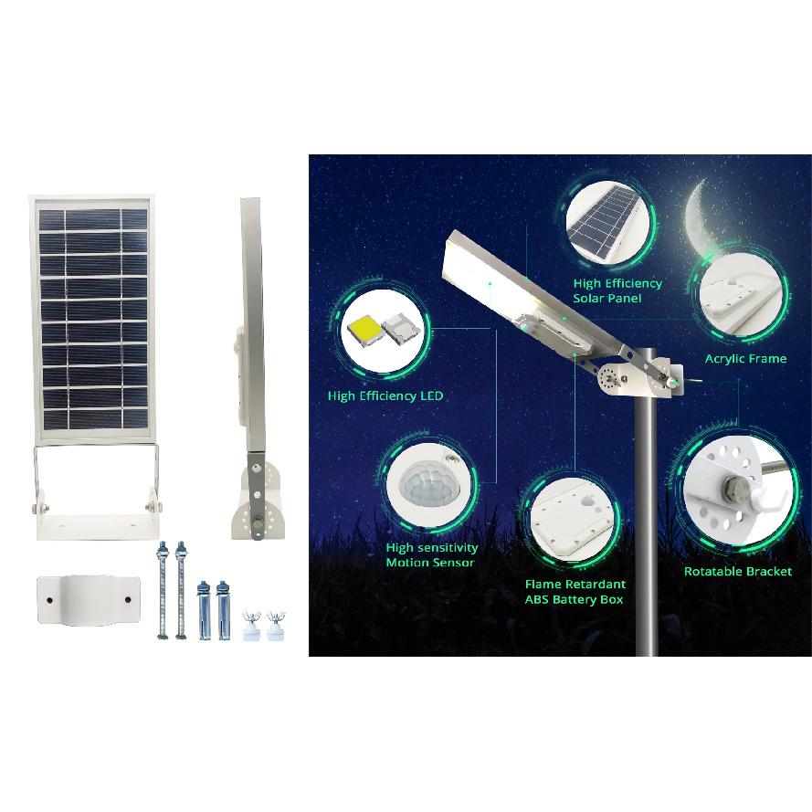 HEX 780X All in One Waterproof Auto ON OFF 3 Power Modes Solar Powered LED Street Light Solar Outdoor Garden Light