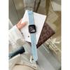 Compatible Denim Leather Band for Apple Watch Series S11, S10, iWatch 9876SE, Huawei FIT4, Xiaomi 9 Pro