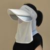 Summer Sun Hat with UV Protection, Face Mask, Sun Hat with Wide Brim for Outdoor Cycling, Unisex