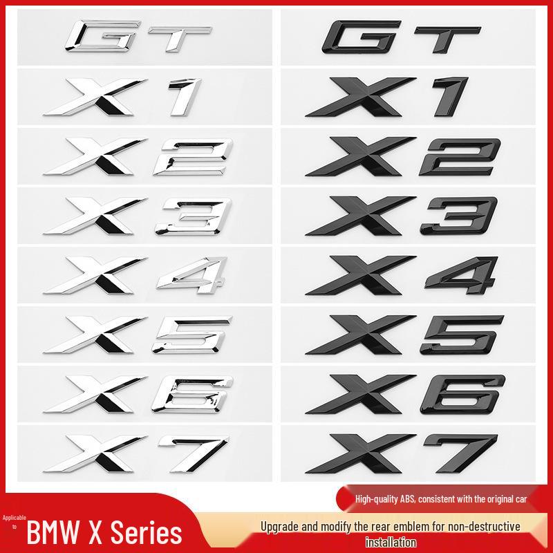 Black Warrior XDrive AWD Tail Sticker for BMW X1-X7 GT Models