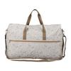Folding Boston Bag, Large, Miffy HPL0004, B272. Greige Small Flowers